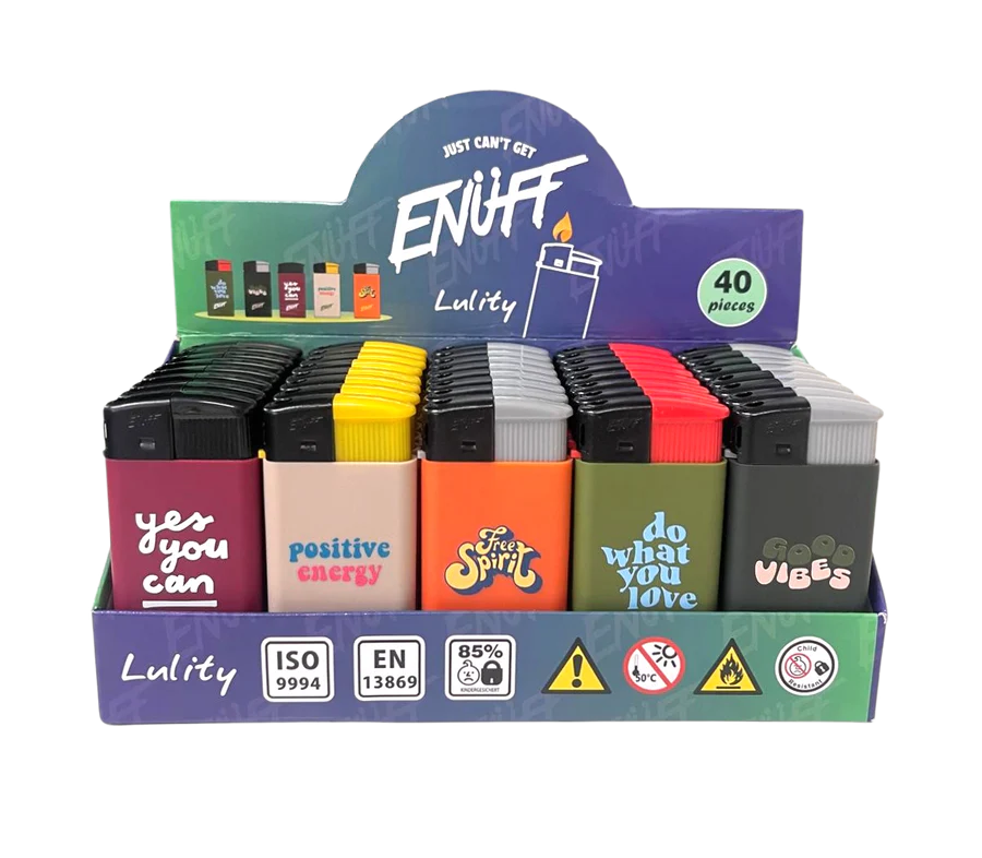 ENUFF Lighters Lulity Design (40PCS/DISPLAY)