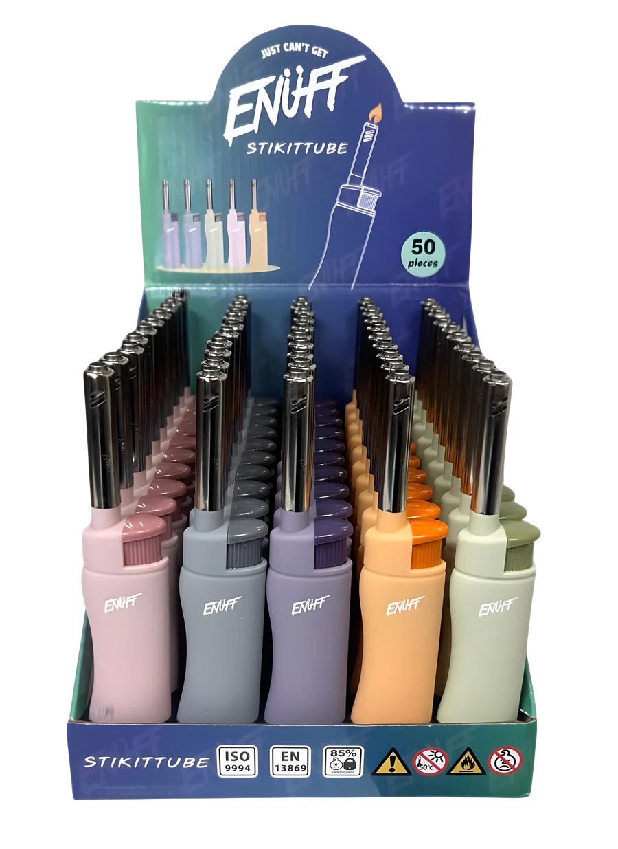 ENUFF STIKITTUBE WINDPROOF LIGHTER 50PCS