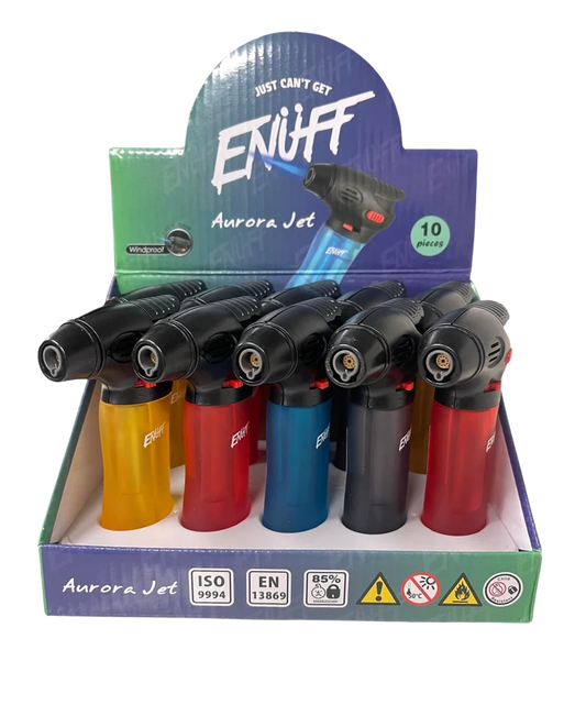 ENUFF Gas Torch Lighters Aurora Jet Design (10PCS/DISPLAY)