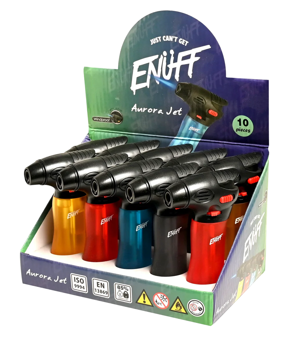 ENUFF Gas Torch Lighters Aurora Jet Design (10PCS/DISPLAY)
