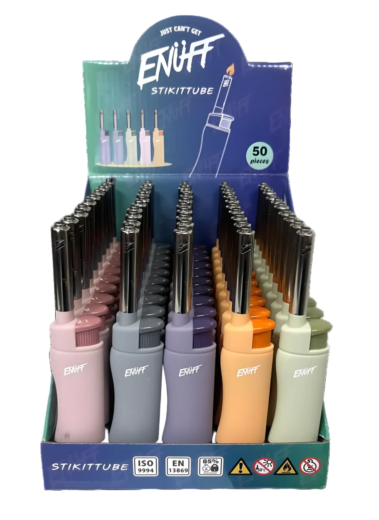 ENUFF STIKITTUBE WINDPROOF LIGHTER 50PCS
