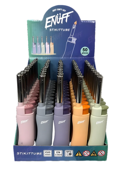 ENUFF STIKITTUBE WINDPROOF LIGHTER 50PCS
