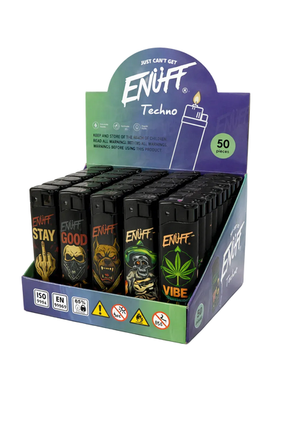 ENUFF VIBEZ Refillable Lighter – 50pcs Display
