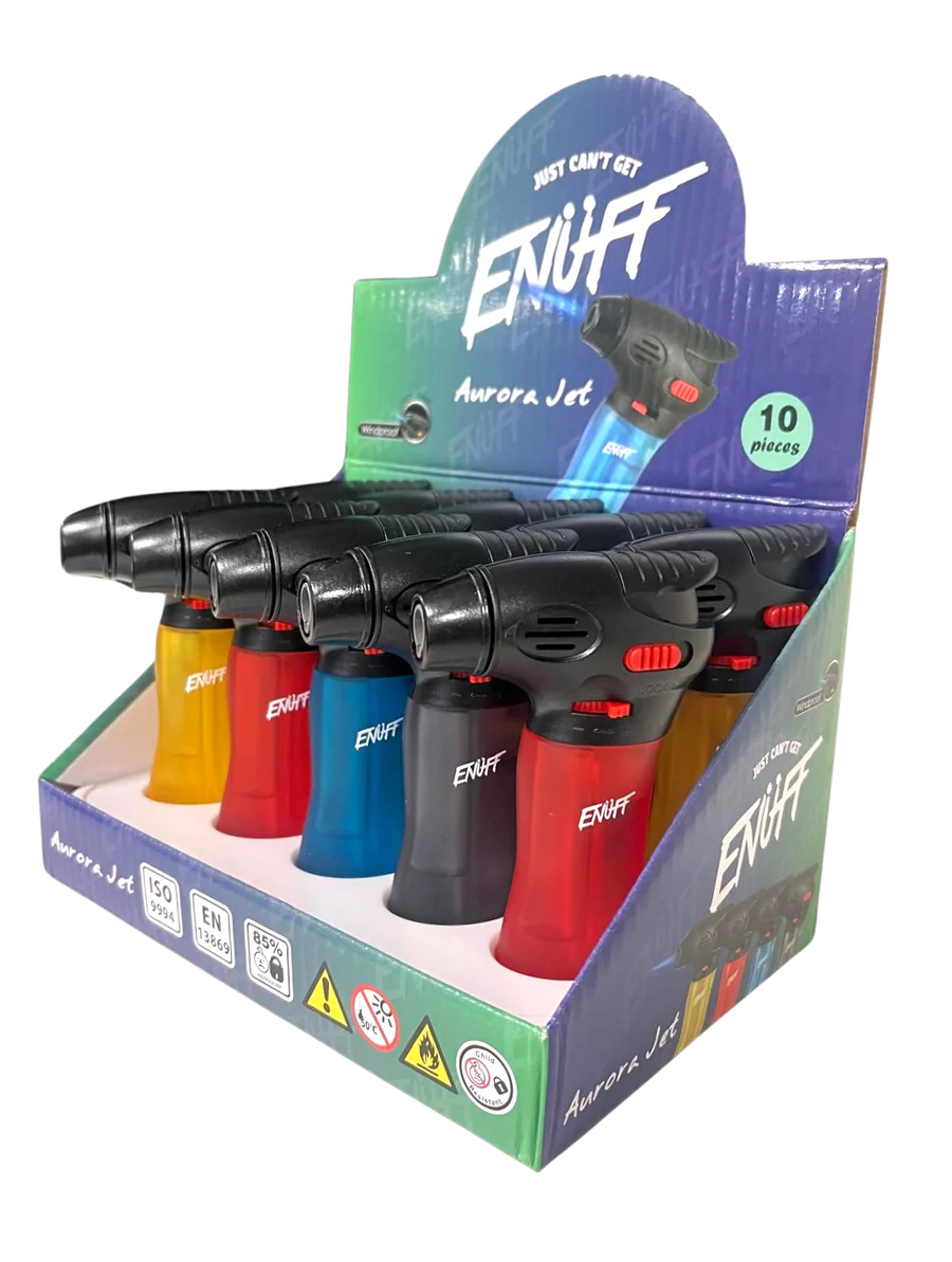 ENUFF Gas Torch Lighters Aurora Jet Design (10PCS/DISPLAY)