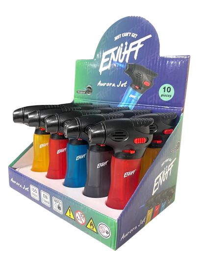 ENUFF Gas Torch Lighters Aurora Jet Design (10PCS/DISPLAY)