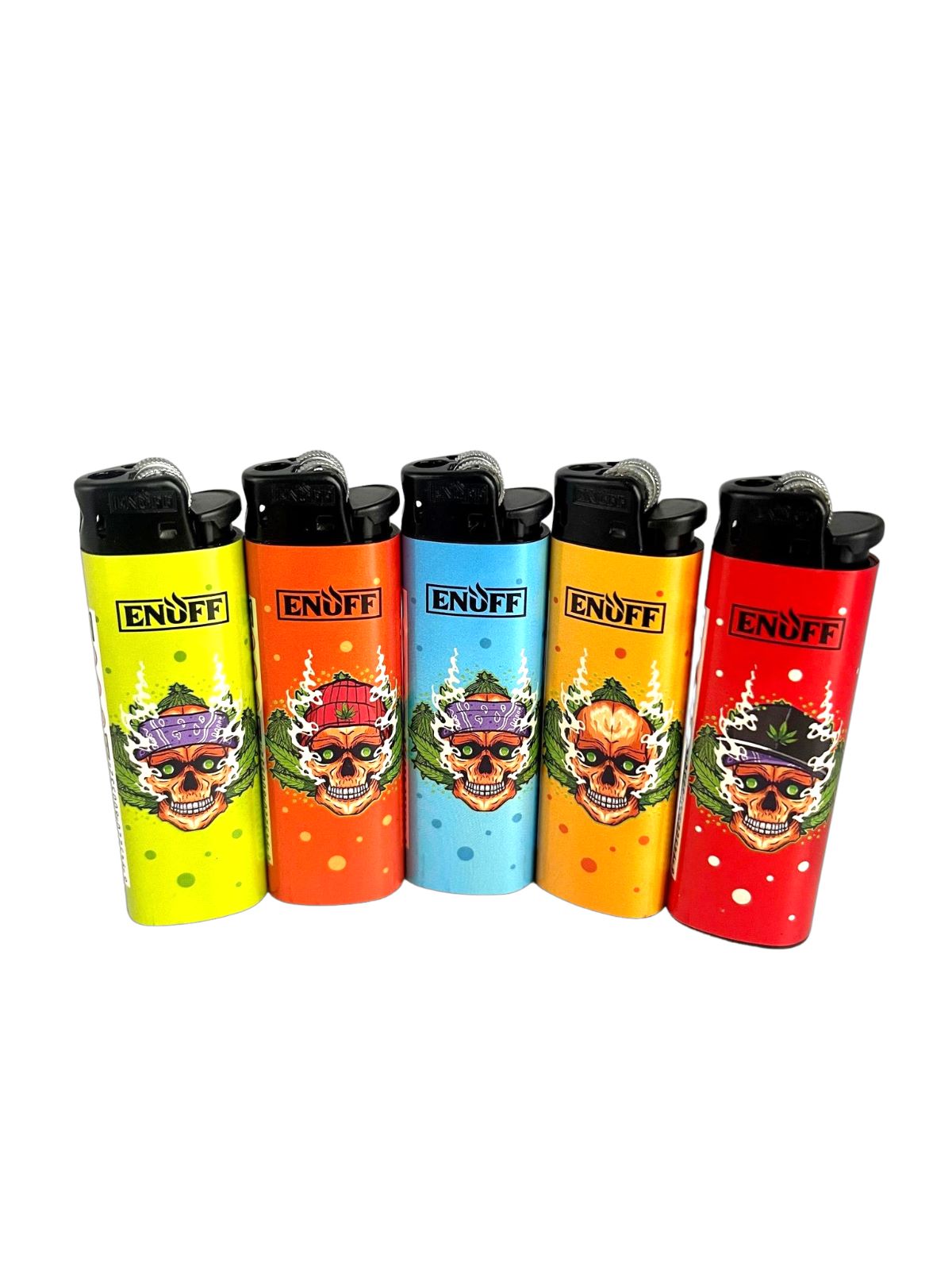 Enuff Disposable Flint Lighters Skull Patterned 50pc